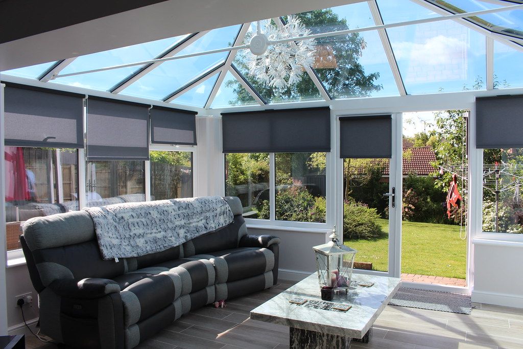 New tiled warm roof on a lean-to conservatory